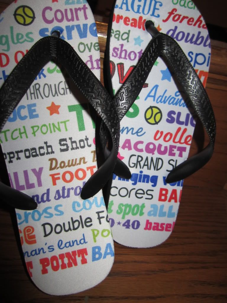 Tennis Flip Flops