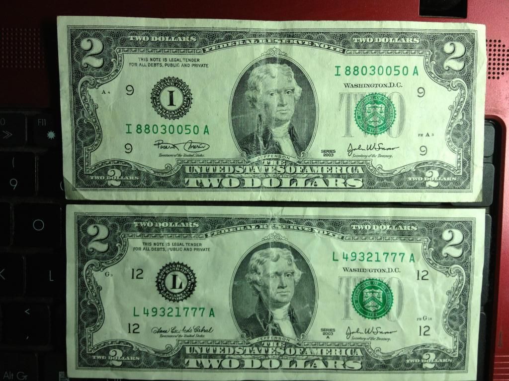 2$ 1928 , 1953 , 1963 , 1976 , 2003 , 1 & 2 Euro , tiền VN series đẹp và các loại - 12