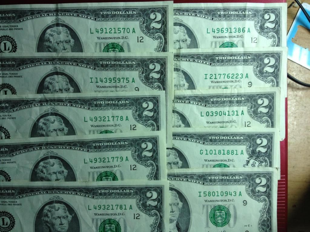 2$ 1928 , 1953 , 1963 , 1976 , 2003 , 1 & 2 Euro , tiền VN series đẹp và các loại - 10