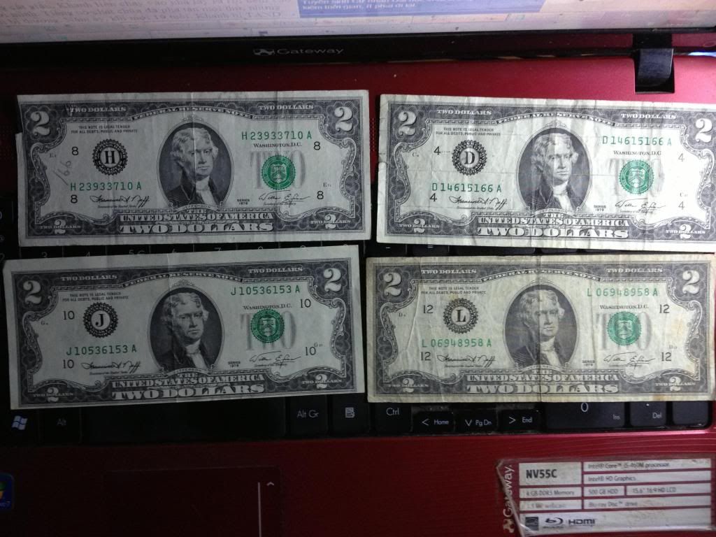 2$ 1928 , 1953 , 1963 , 1976 , 2003 , 1 & 2 Euro , tiền VN series đẹp và các loại - 7