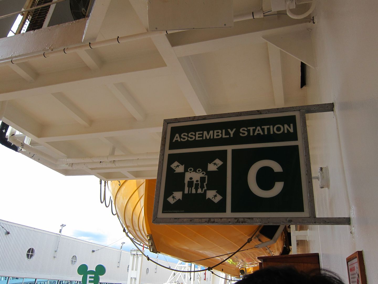 Lifeboat Assembly Station C | Disney Wonder