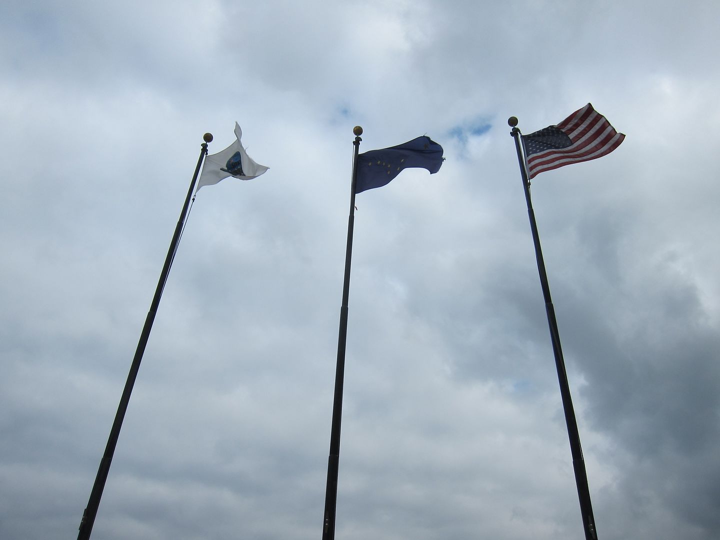 Flags at Harrigan Centennial Hall | Sitka, Alaska