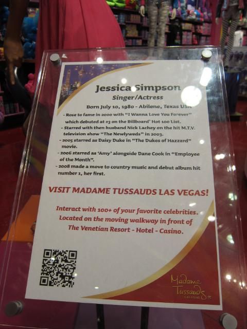 Jessica Simpson Wax Figure