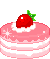 pixel food photo:  StrawberryCake-1.gif