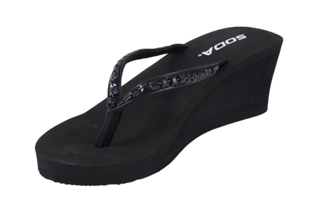 Kaku Soda Womens Diamond Strap Low Platform Eva Thong Flip Flop Sandals Ebay 4551