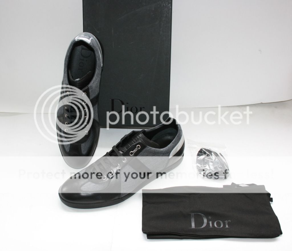 NIB Authentic Dior Homme Mens Shoes Black Trainers Sneaker Size 11 EU
